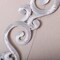 1 Pair Silver Swirled Applique Iron On Embroidered Patch for Costume or Gown